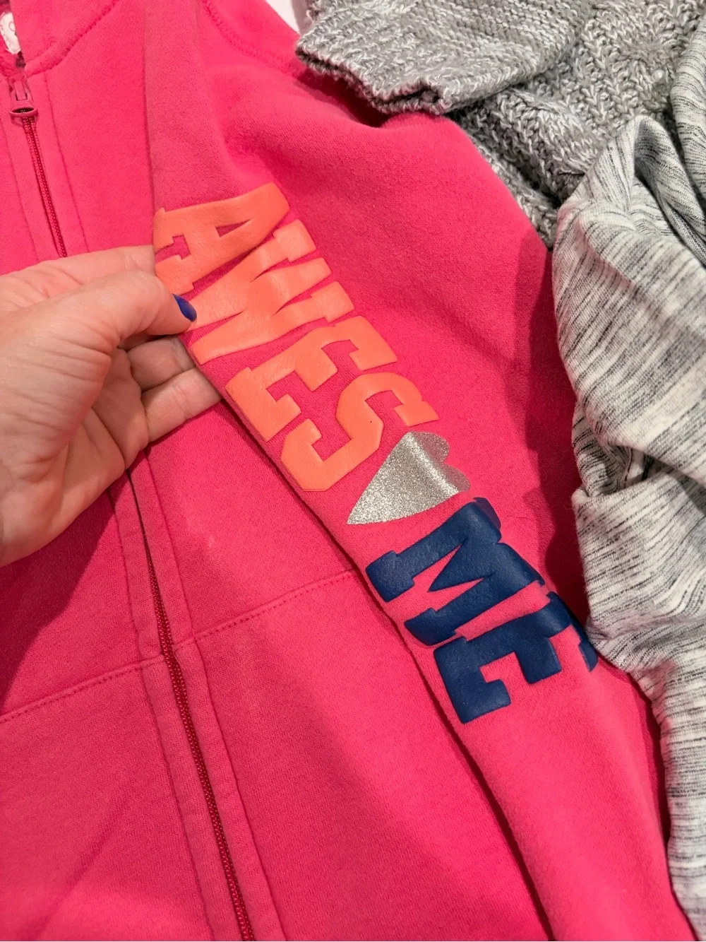 Justice Hoodie, Pink Angel Sweater & Athletic Works Hoodie Bundle 10/12